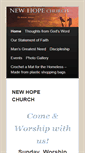 Mobile Screenshot of new-hopechurch.com