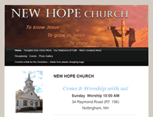 Tablet Screenshot of new-hopechurch.com